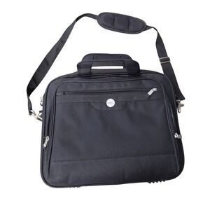 Dell Black Ballistic Nylon Laptop Messenger Bag Briefcase Professional Travel Z2